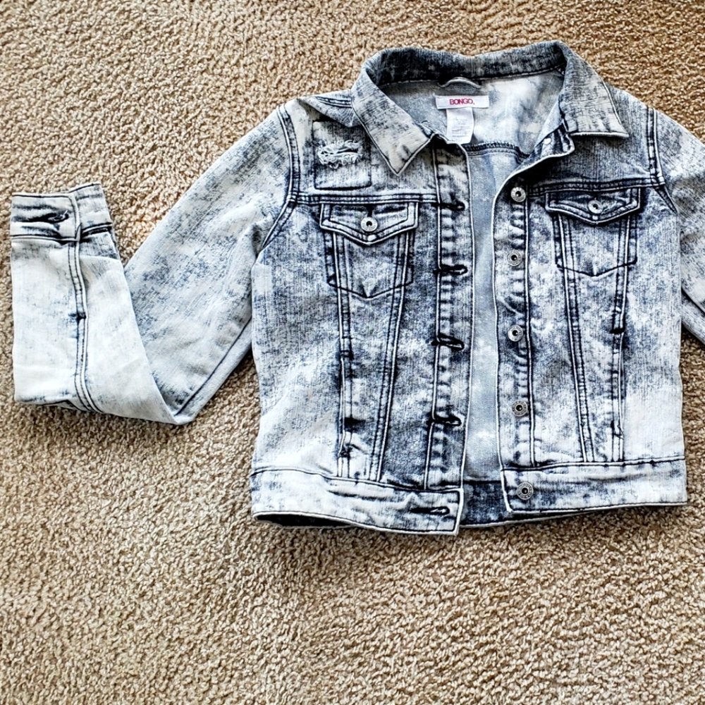 90s BONGO denim jacket Acid wash